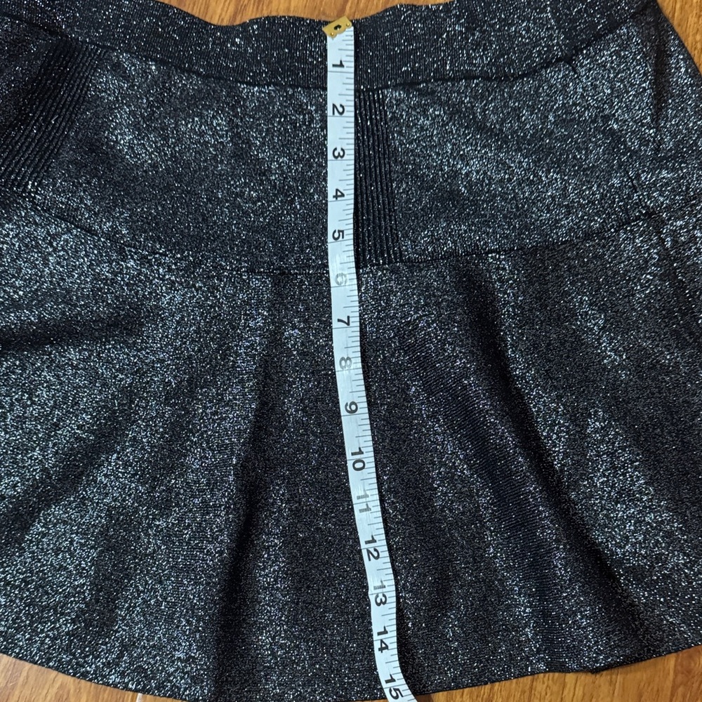 Candie's Black Sparkle Mini Skirt